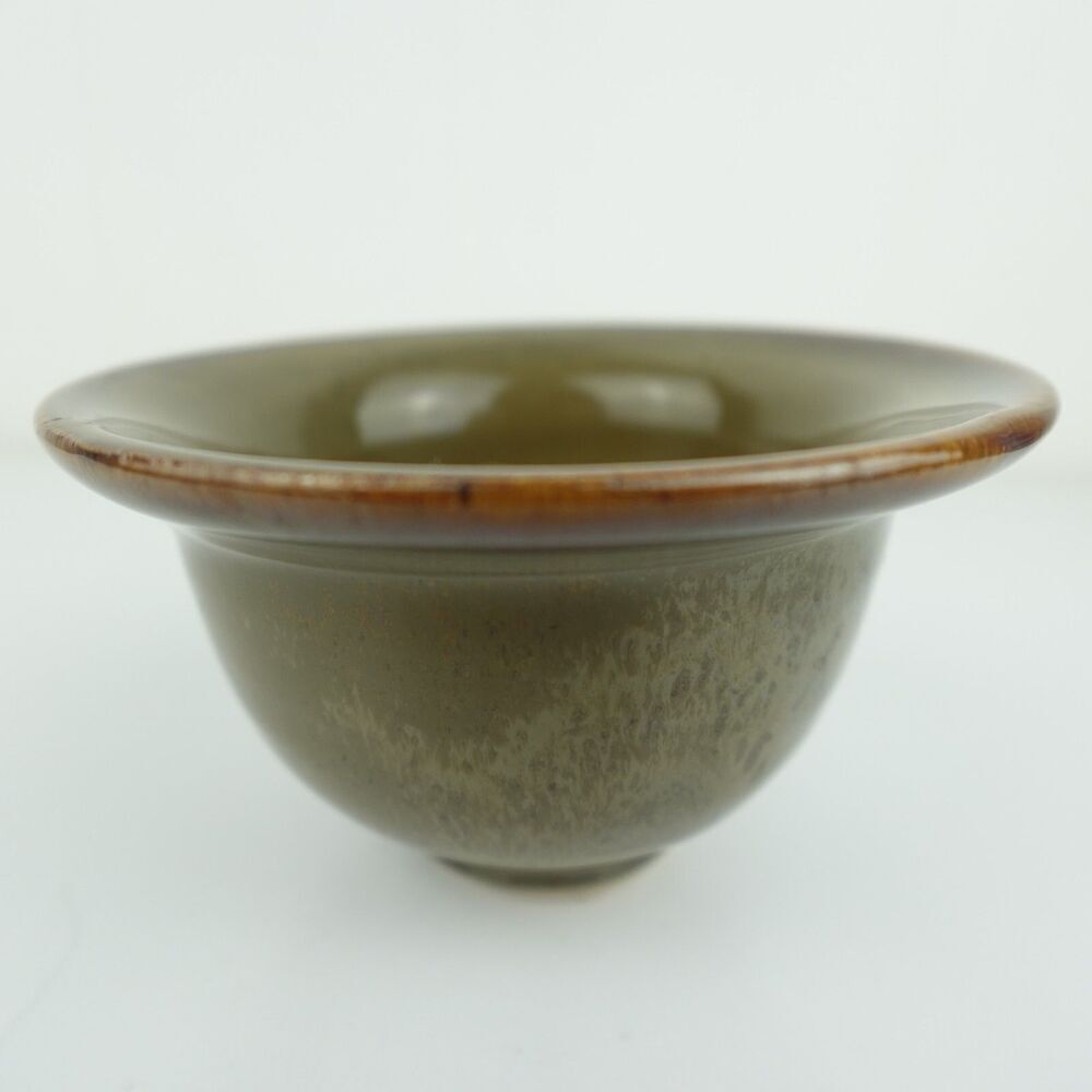 Studio Pottery Small Green Vase Signed by the Artist
